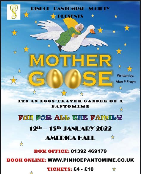 Panto 2022 – Mother Goose | Pinhoe Pantomime Society