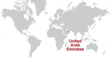 United Arab Emirates On World Map - Alaine Leonelle