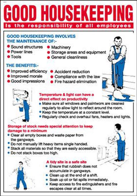 Housekeeping Safety Poster For Workplace | Images and Photos finder