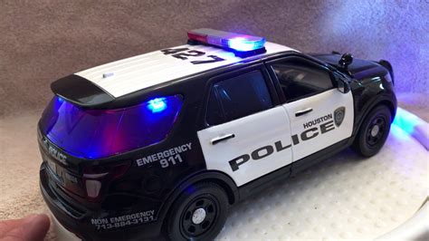 1/18 scale Houston Texas Ford SUV diecast Police car model with working ...