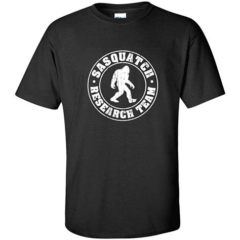 FINDING SASQUATCH RESEARCH TEAM FUNNY BIG FOOT GONE SQUATCHIN MENS T ...