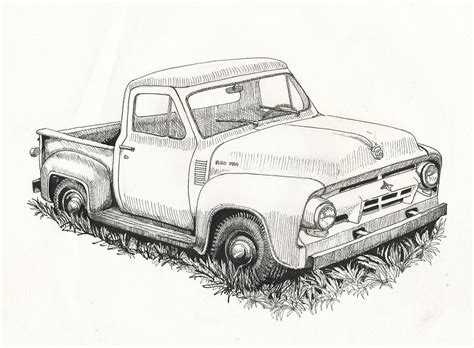 Classic Truck Coloring Pages Coloring Pages