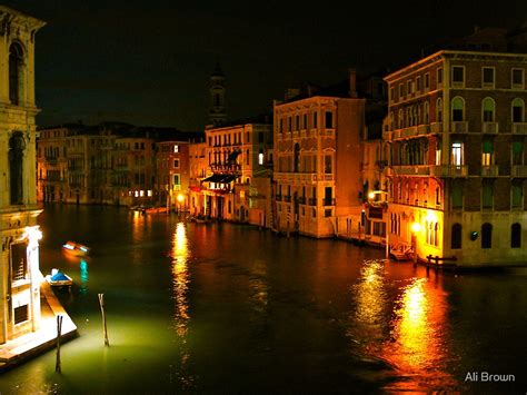 "Venice Nightlife - Italy " by Alison Brown | Redbubble