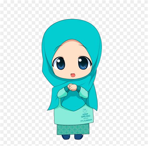 Chibi Muslimah - Hijab PNG - FlyClipart