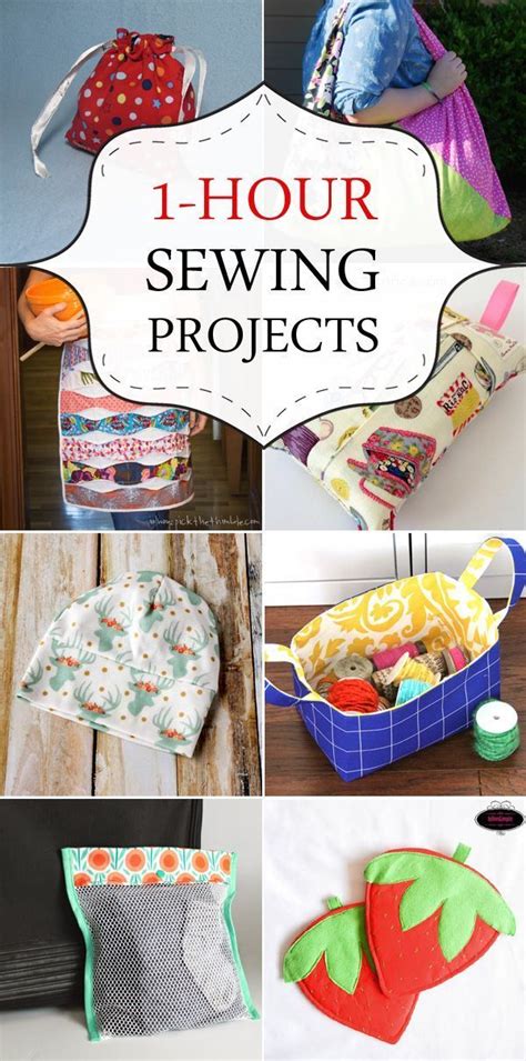 1-Hour Sewing Projects - great for when I'm feeling creative but don't ...