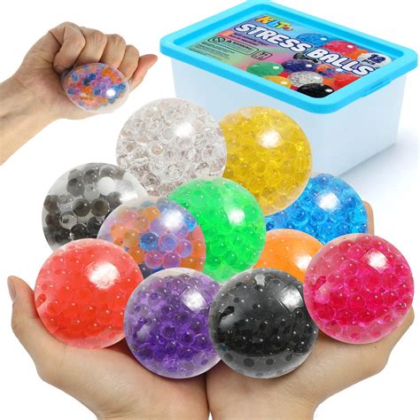 Buy KLT Sensory Stress Balls Set 12 Pack for Adults and Kids - Sensory ...