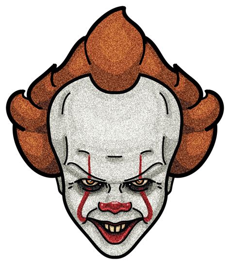 Pennywise Balloon Face Svg It Pennywise Clown Png Outline Pennywise ...