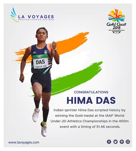 Congratulation Hima Das, scripted history by becoming the first Indian ...