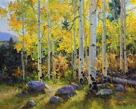 Aspen Tree Painting Original Canvas Art Aspens Large Modern - Etsy ...