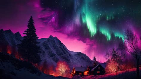 Northern Lights Aurora Borealis 4K #7011l Wallpaper PC Desktop