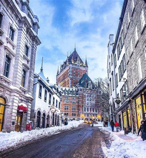 Is there anything more magical than Old Quebec City in the winter time ...