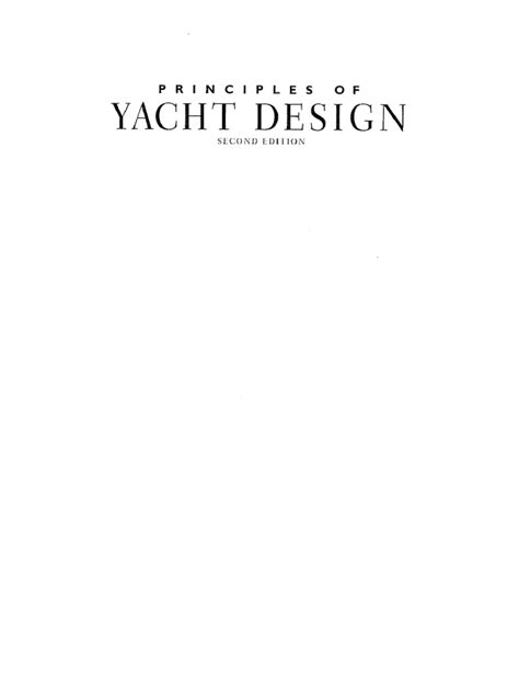 Principles of Yacht Design | PDF