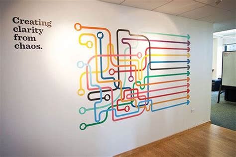 35 Inspiring Office Branding Designs – Bashooka | Office wall graphics ...