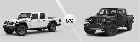 Difference Between: 2021 Jeep Gladiator Rubicon vs. Mojave