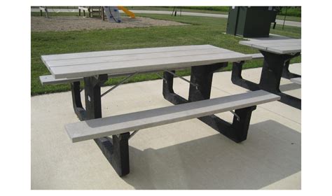 Recycled Plastic Walk-Thru Picnic Table - Park Warehouse