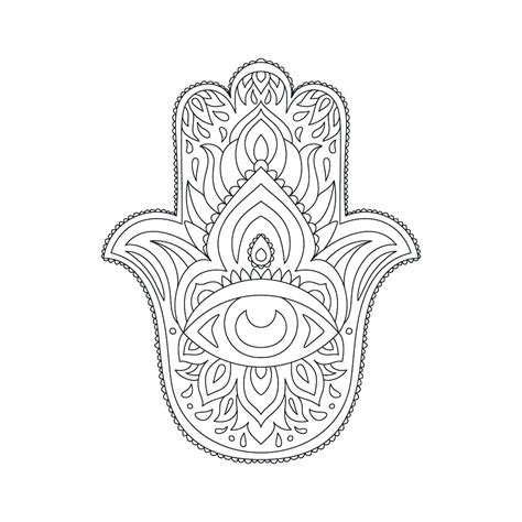 Free Vector | Hand drawn hand of fatima illustration