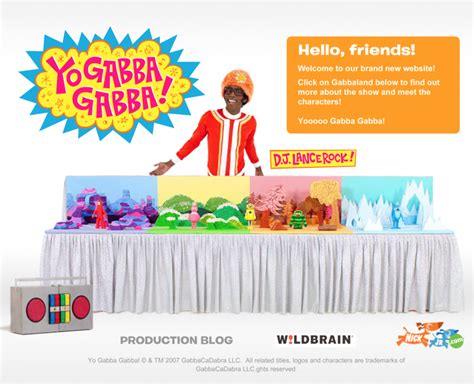 Yo Gabba Gabba! Season 1 Website – Tyler Jacobs Official Website