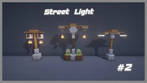 Minecraft: 8 Amazing Street Lights designs #2 - YouTube