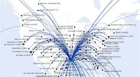 United Airlines Route Map