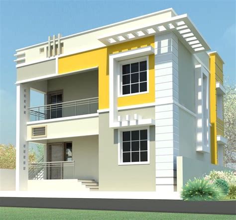 Two floors house... | House balcony design, Independent house, House ...