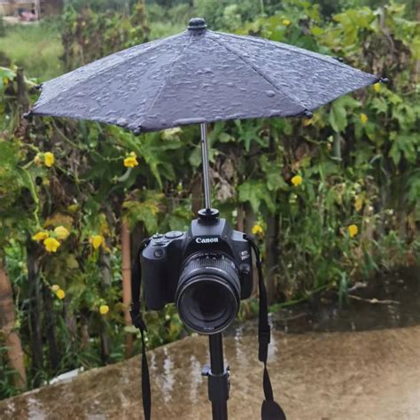 Waterproof DSLR Camera Umbrella Sunshade with Hot Shoe Ball Head for ...