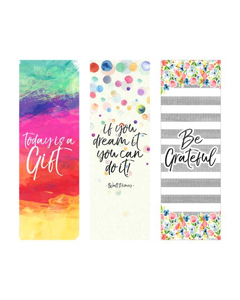 Free Printable Inspirational Quote Bookmarks - The Cottage Market