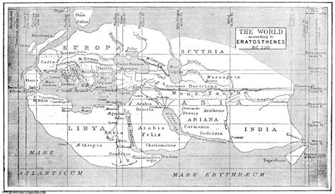 Eratosthenes World Map | Map, Ancient maps, World