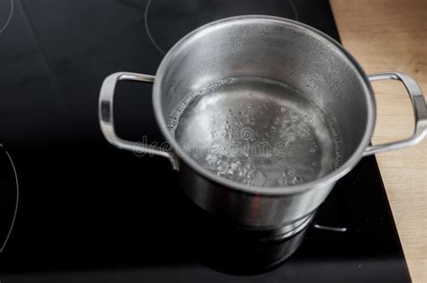 Pot of Boiling Water with Steam Stock Photo - Image of water, prepare ...