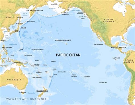 Map Of The World Pacific Ocean - Julie Margaux