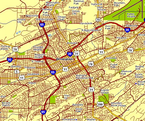 City Map of Birmingham