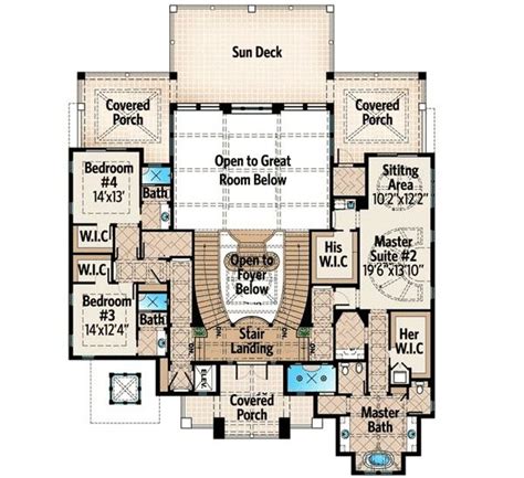 Plan 66329WE: Mediterranean House Plan with Two Master Suites ...