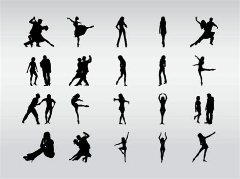 Dancers Silhouettes Vector Art & Graphics | freevector.com