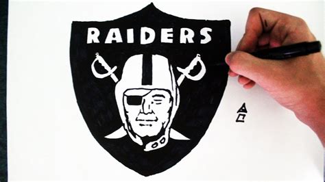 Como Desenhar a logo Oakland Raiders - (How to Draw Oakland Raiders ...