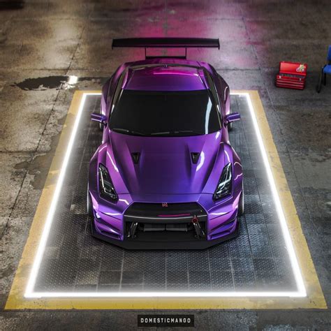 Purple Nissan GT-R Is So Cool It Deserves Its Own Song - autoevolution