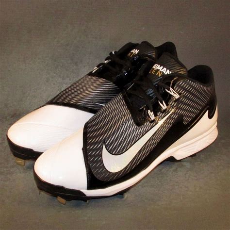 Nike Air Swingman Legend Baseball Cleats Black/White #Nike | Softball ...