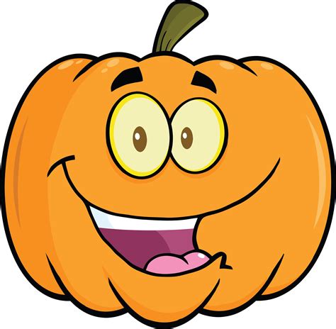 Funny Pumpkin Faces Cartoon