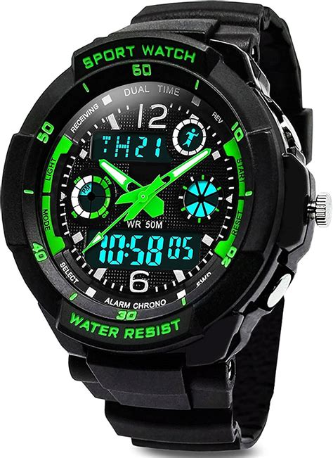 VDSOW Digital Watches for Kids Boys - 50M Waterproof Outdoor Sports ...