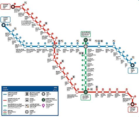 Hyderabad Metro: Ameerpet to LB Nagar Metro Route Map