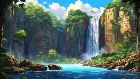 Jungle waterfall wallpaper by Stasyia on DeviantArt