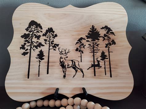 Deer Wood Burns Fathers Day Gift Wood Designs Wood Burning - Etsy