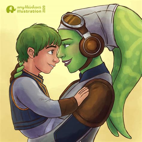 Hera and Jacen Syndulla by artbyamyk on DeviantArt