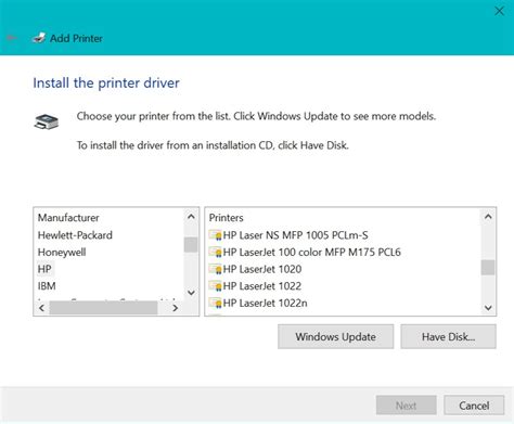 Windows 11 driver for HP LaserJet 1018