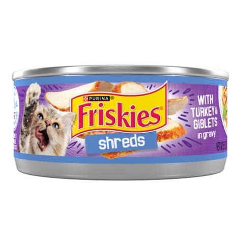 Purina Friskies Gravy Wet Cat Food, Shreds With Turkey & Giblets in ...