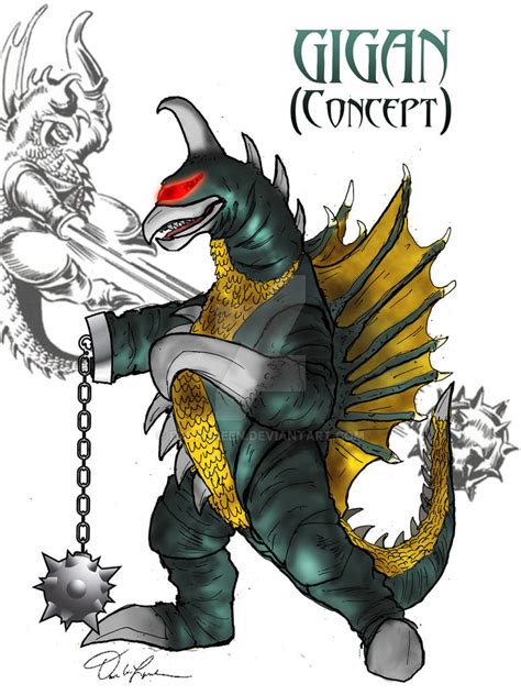 Gigan Concept by Fourgreen on DeviantArt