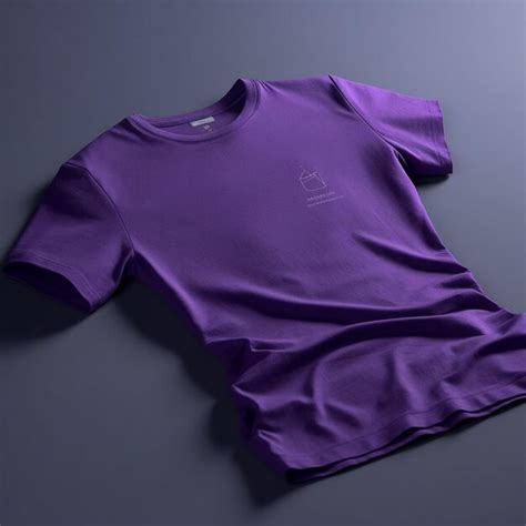 Premium AI Image | Purple Tshirt Mockup on dynamic plain background ...