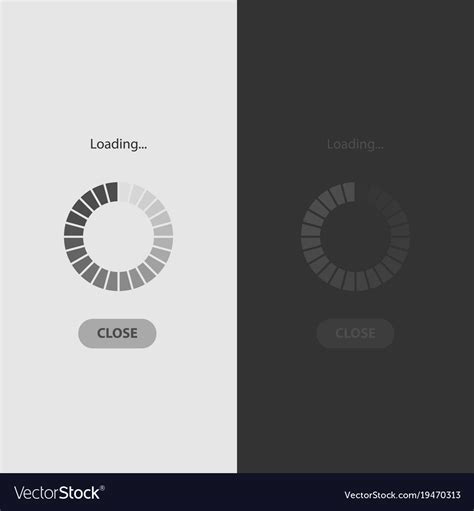 Mobile app loading screen Royalty Free Vector Image