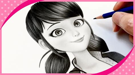 Drawing Miraculous🐞Marinette pencil sketch - YouTube