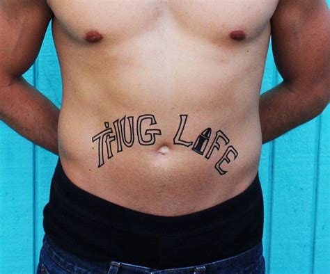 Thug Life Temporary Tattoos