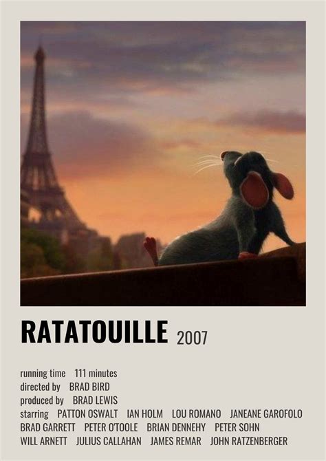 Ratatouille movie poster – Artofit