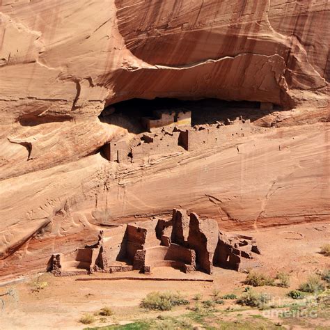 Canyon De Chelly Anasazi White House Ruin Arizona Square Format ...